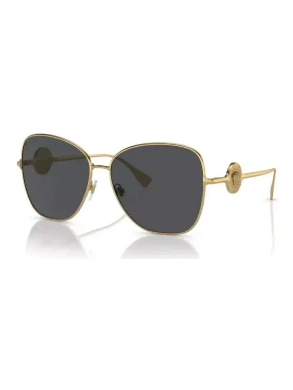 Versace VE2256 100287 60 Gold/ Dark Grey Women's Sunglasses - Picture 1 of 4